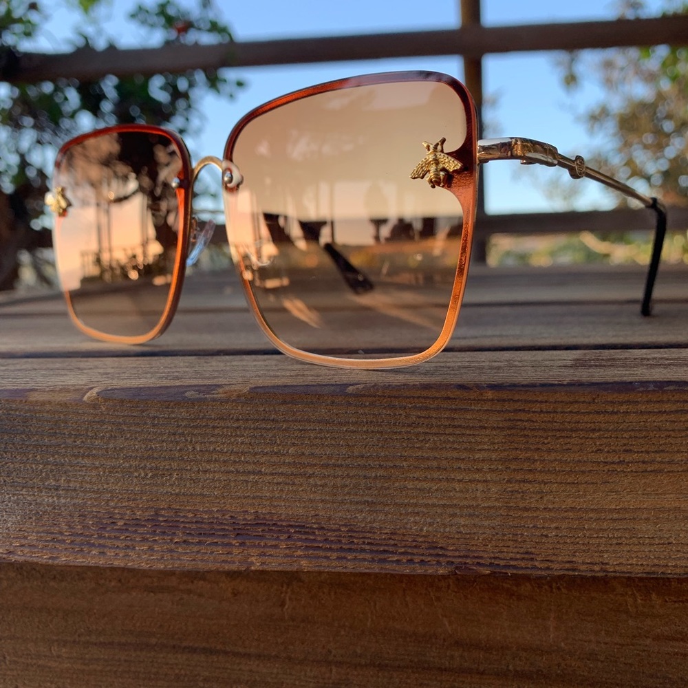 NEW BEE Oversized BLACK Sunglasses - Picture 6 of 9